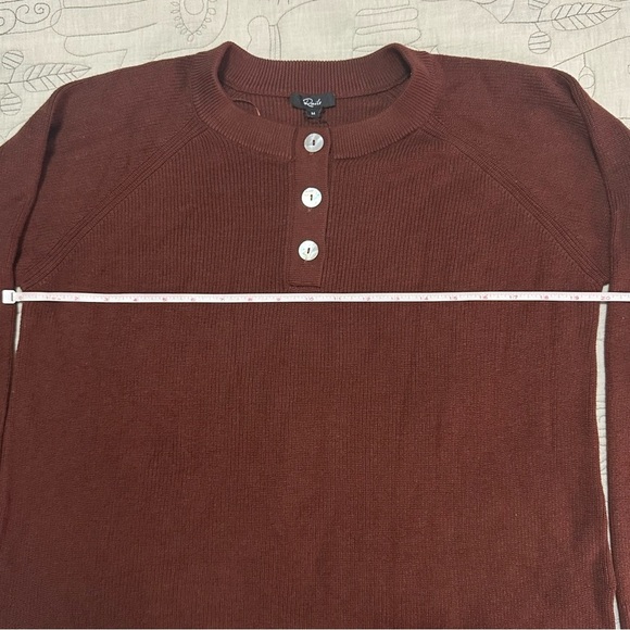 NWT Rails Piper Sweater Top M Russet Brown Cotton Cashmere Blend - Picture 6 of 8